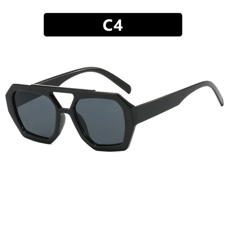 Women's geometric sunglasses made of durable plastic with polarized lenses Bowlift