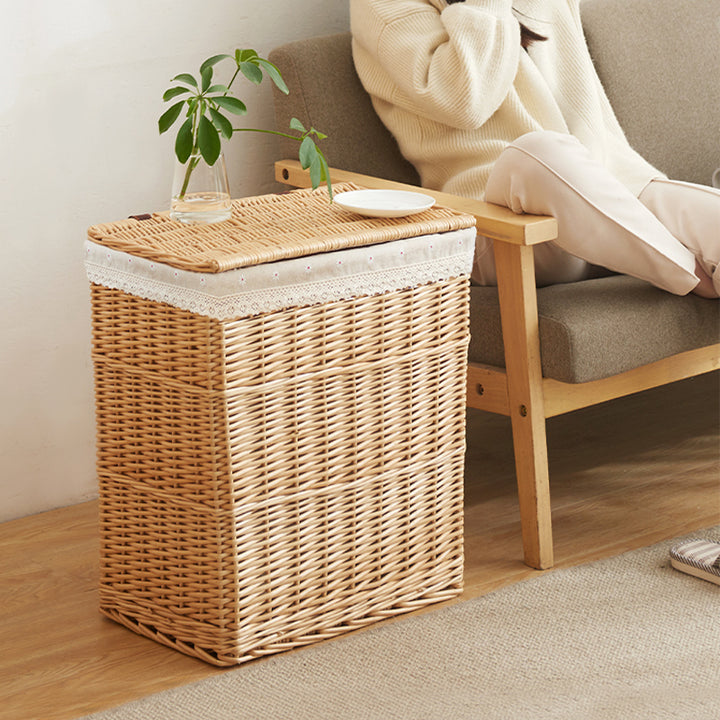 Stylish Woven Laundry Hamper Bowlift