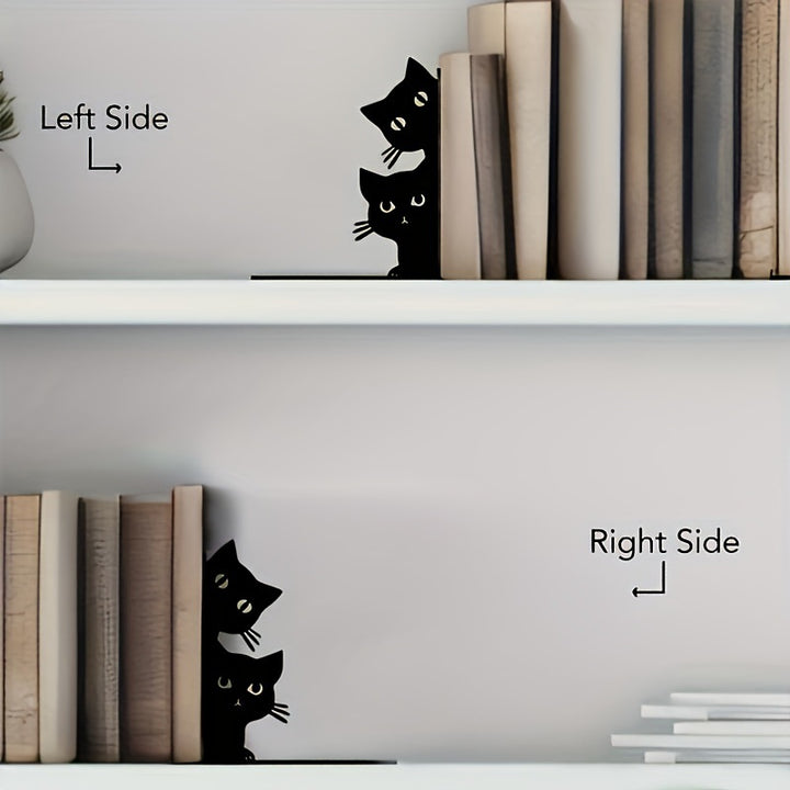 Cat-Themed Decorative Bookends
