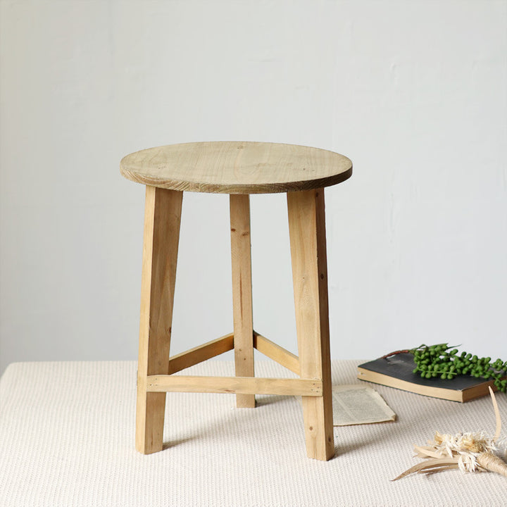 Rustic side table made of solid wood Bowlift