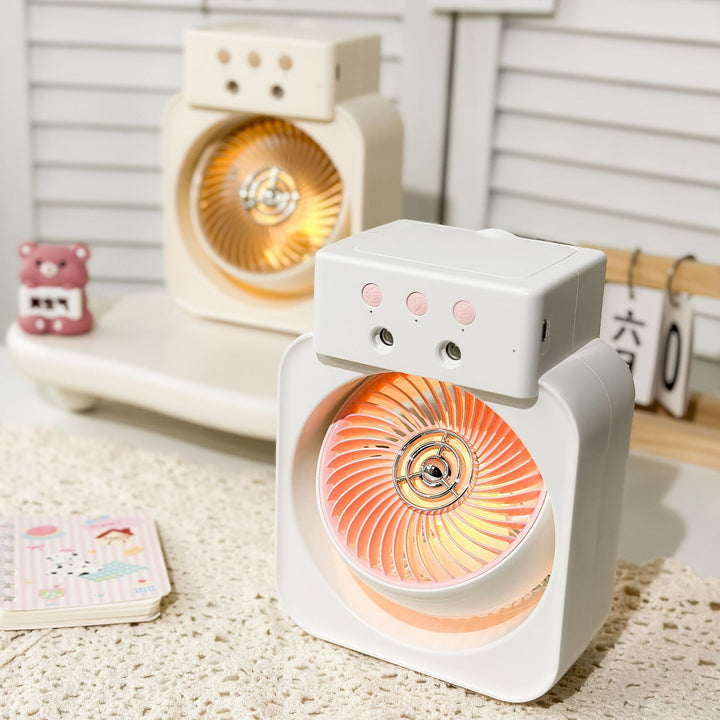 Unisex Portable Mini Fan with Multiple Speed Settings and USB Charging Function Bowlift
