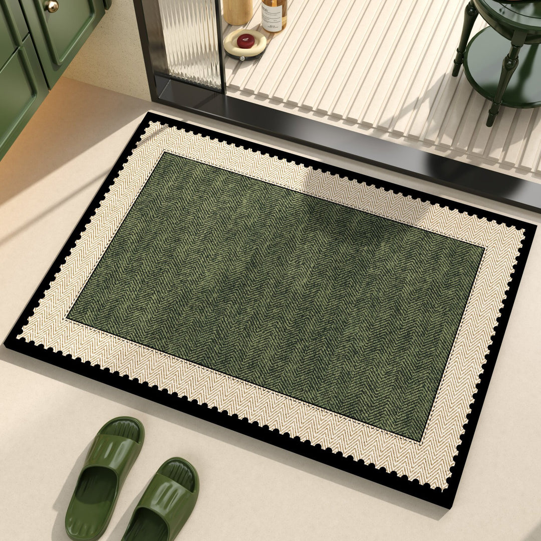 Playful dog-themed bath mat