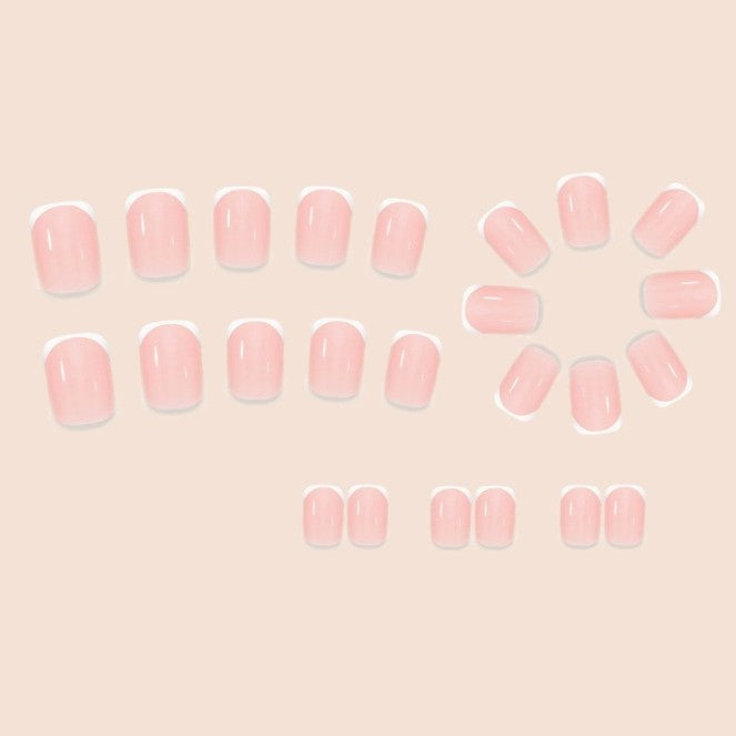 Premium French Tip Press-On Nail Set Bowlift