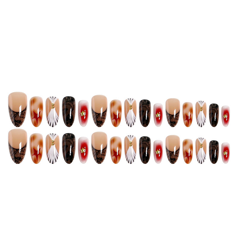 Artful Nail Tips with Glamorous Design Bowlift