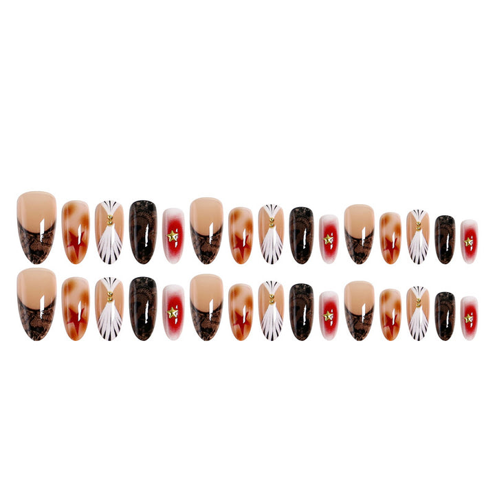 Artful Nail Tips with Glamorous Design Bowlift