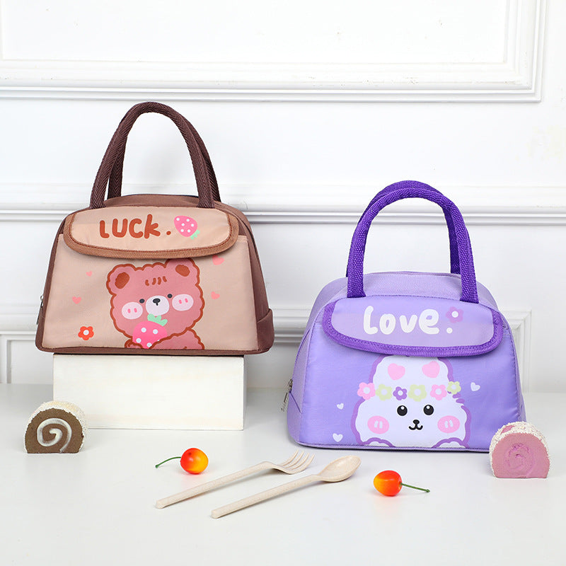 Cute Animal Character Insulated Lunch Bag
