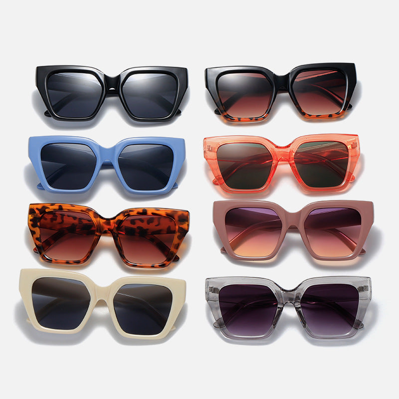 Women's Fashion Oversized Sunglasses with Animal Print Bowlift