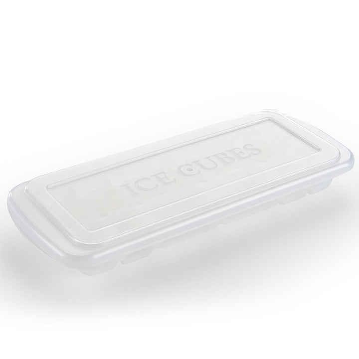 Silicone ice cube tray with precise fitting lid Bowlift