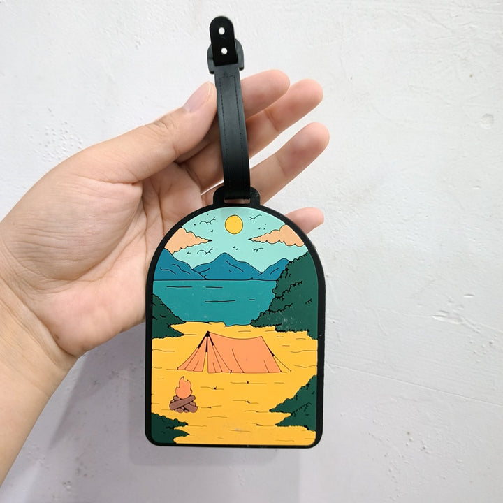 Nature-Themed Travel Luggage Tag Bowlift