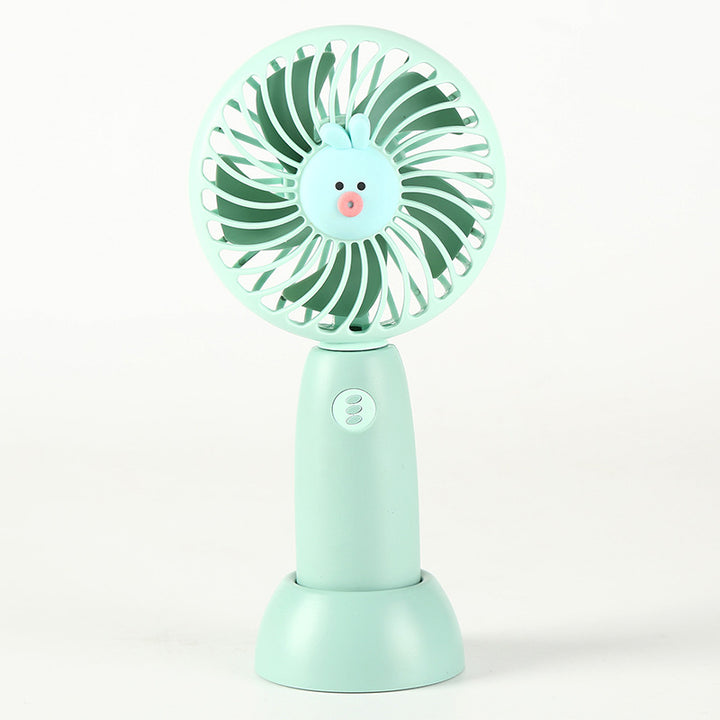 Unisex Portable Handheld Cooling Fan with Cute Animal Design Bowlift