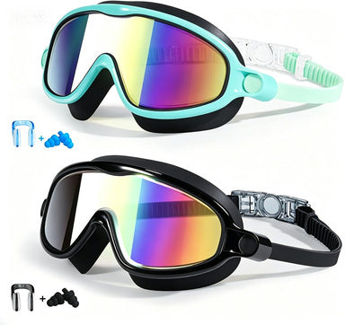 Swim protection goggles with adjustable nose piece and anti-fog technology Bowlift