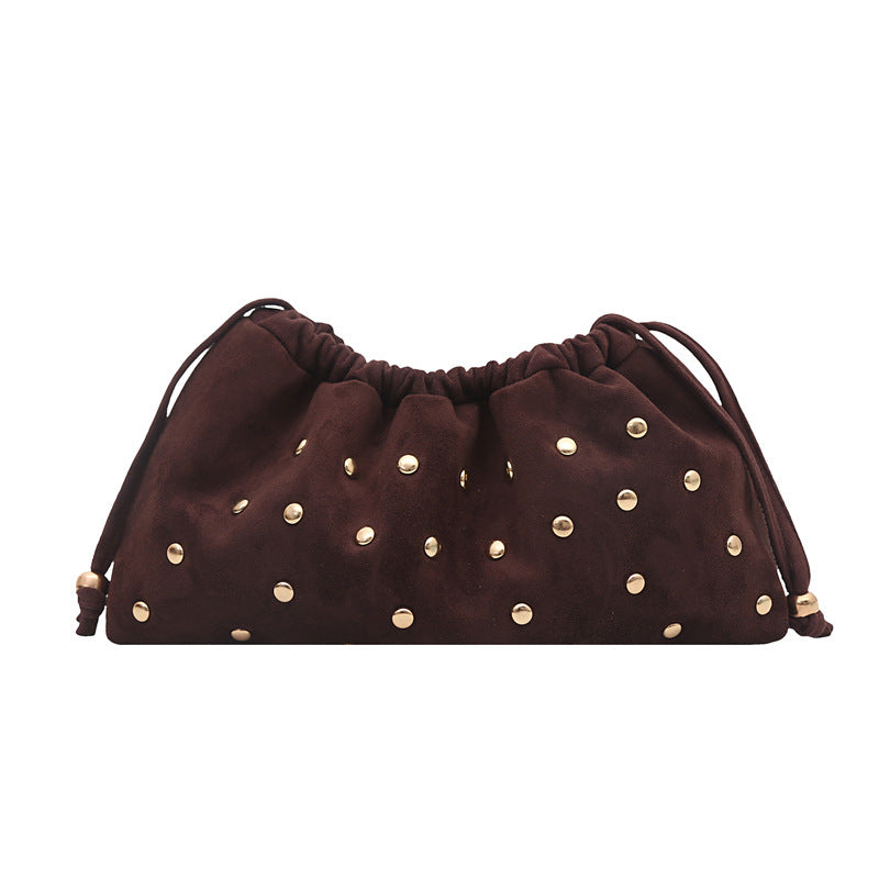 WoChic Studded Drawstring Clutch Bag Bowlift
