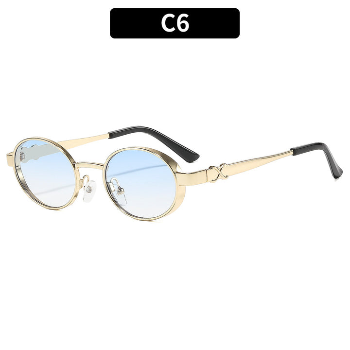 Luxe Oval Frame Sunglasses