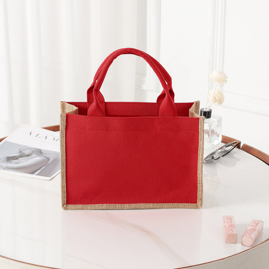 Spacious jute bag with reinforced handles Bowlift