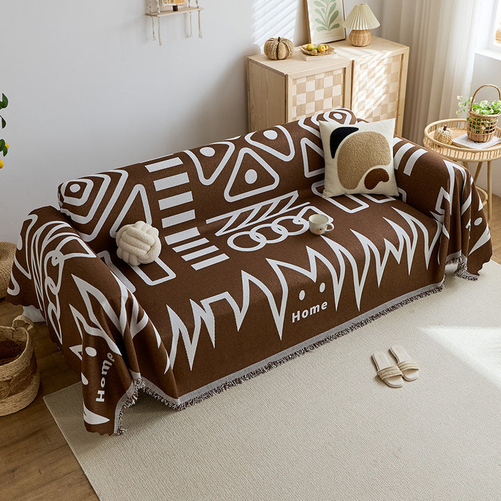 Abstract Pattern Decorative Throw Blanket