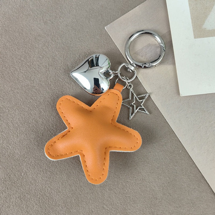 Keychain with star and heart design Bowlift