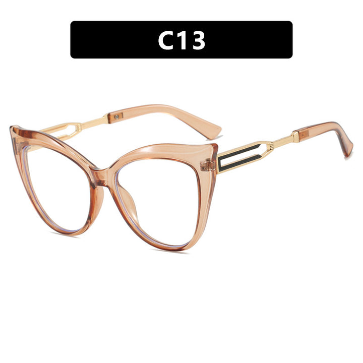 Ladies cat-eye glasses with elegant metal frame Bowlift