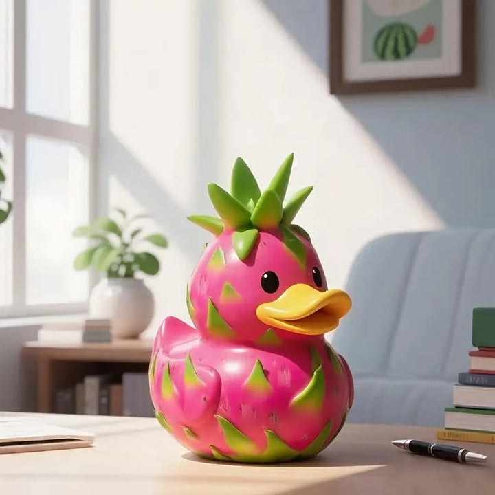 Funny rubber duck with strawberry design Bowlift
