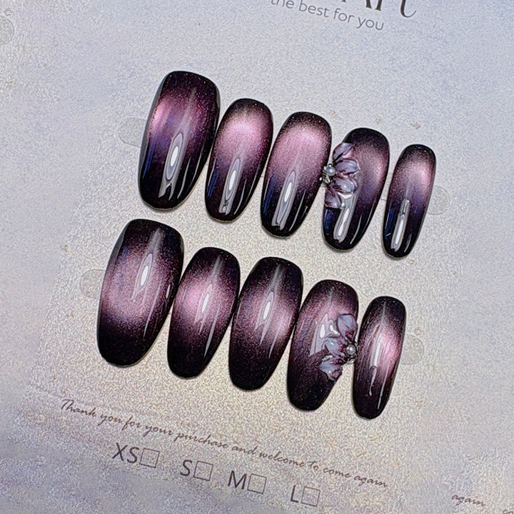 Premium French Tip Press-On Nails Bowlift