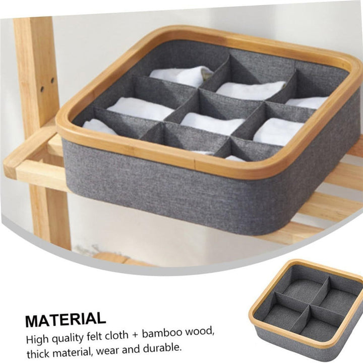 Felt Organizer with Bamboo Frame Bowlift