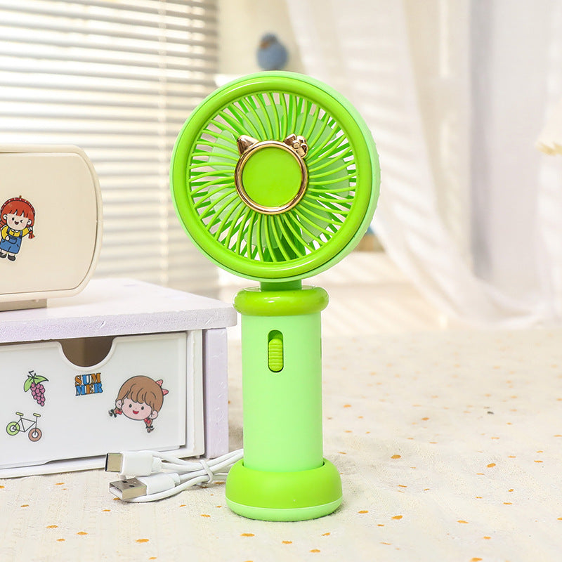 Women's portable handheld fan with cute animal design Bowlift