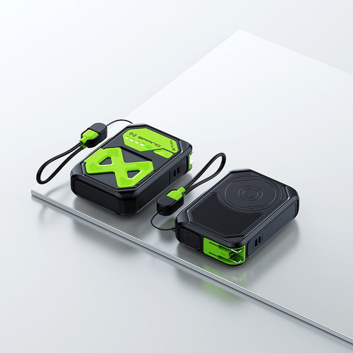 Multifunctional power bank with integrated charging technology and smart design Bowlift