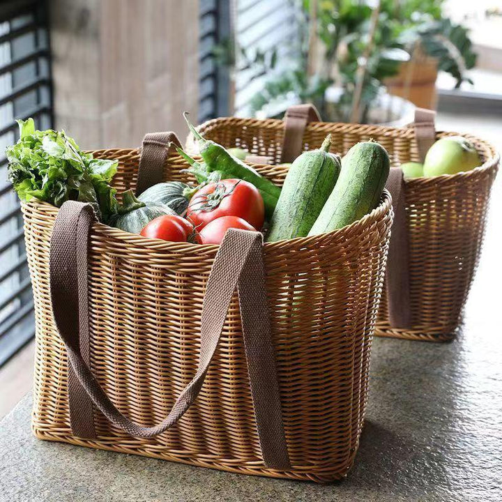 Woven Tote Bag with Reinforced Handles Bowlift