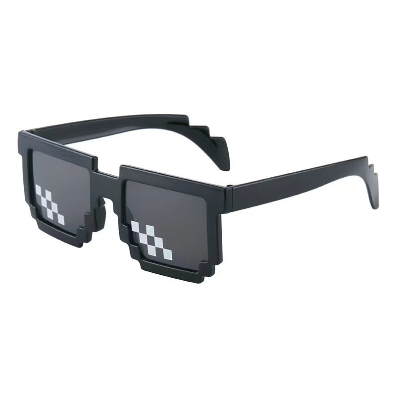 Geometric Pixelated Frame Sunglasses Bowlift