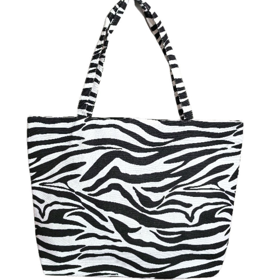 Large zebra design tote bag Bowlift