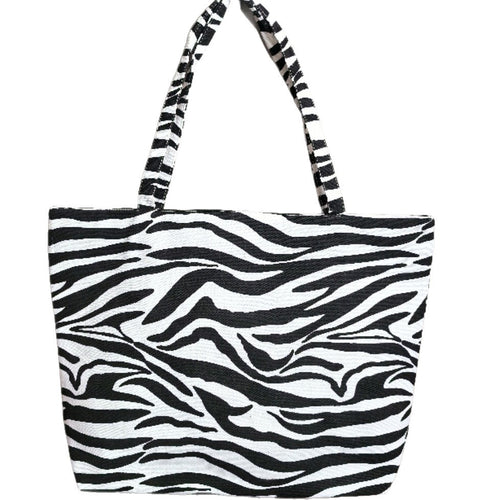 Large zebra design tote bag Bowlift