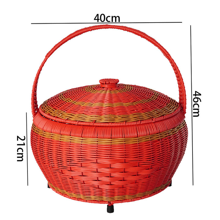 Women's Elegant Laundry Basket with Lid and Practical Handles Bowlift