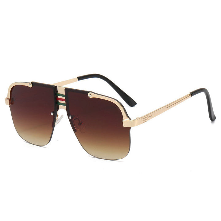 Women's Oversized Sunglasses with unique gradient lenses and striking metal frame Bowlift