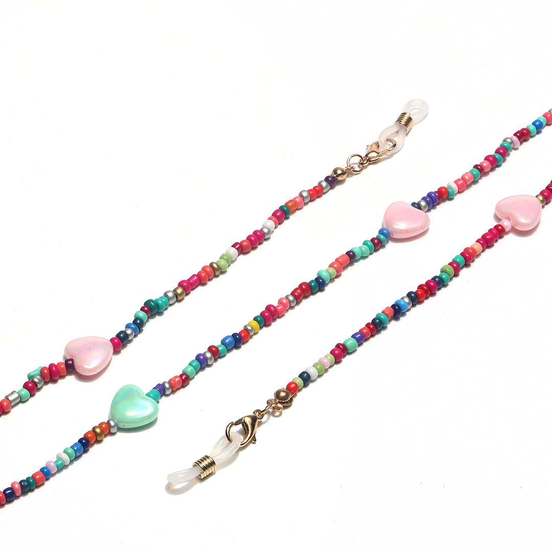 Colorful Floral Beaded Eyewear Holder Bowlift