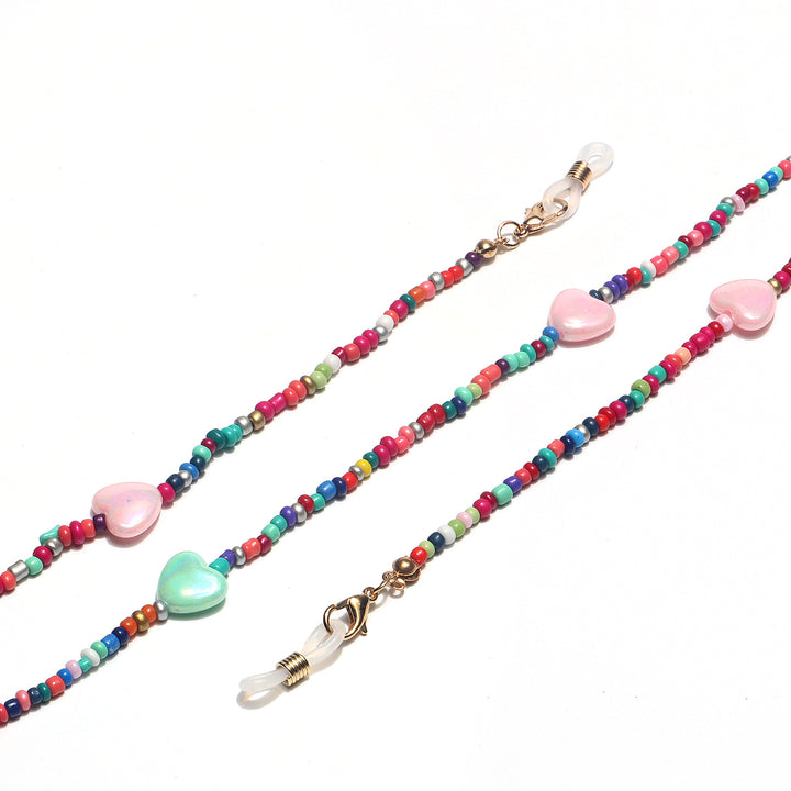 Colorful Floral Beaded Eyewear Holder Bowlift
