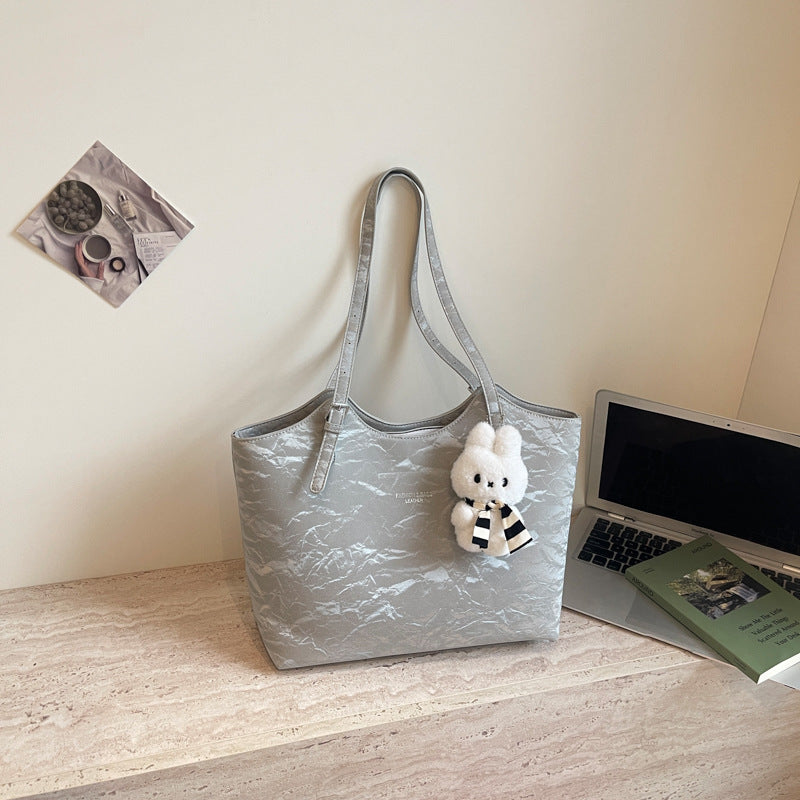 Stylish Textured Tote Bag Bowlift