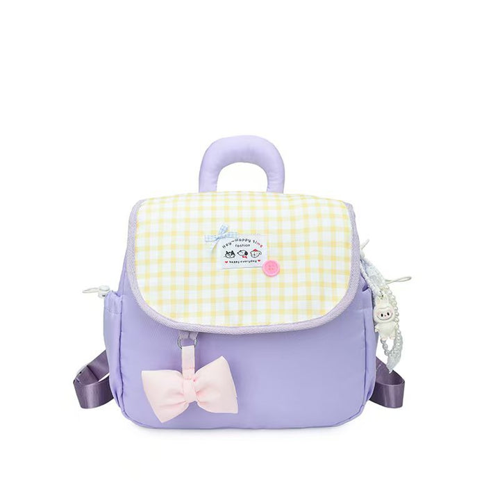 Heart-Patterned Mini Backpack Bowlift