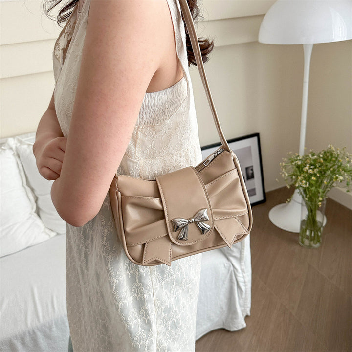 Elegant Bow Accent Shoulder Bag Bowlift