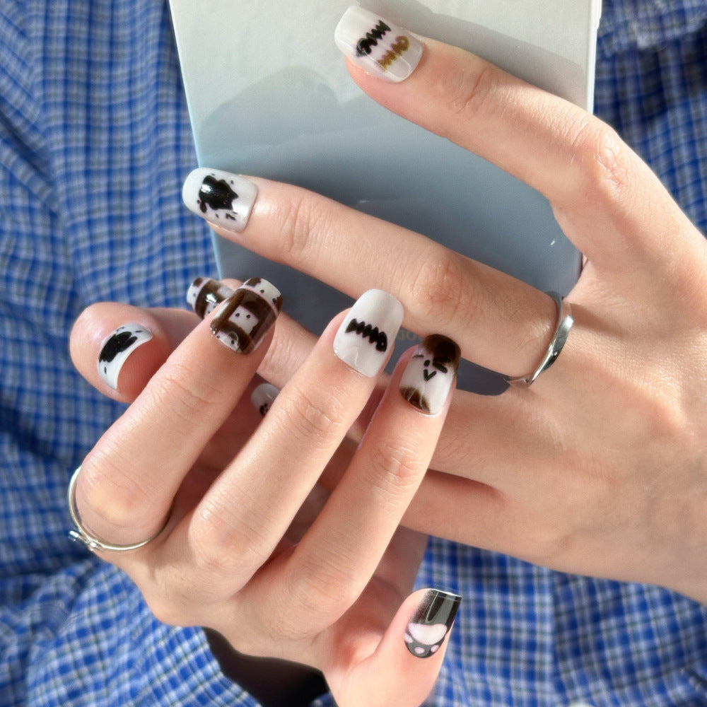 Ombre Long-Stiletto Press-On Nails Set Bowlift