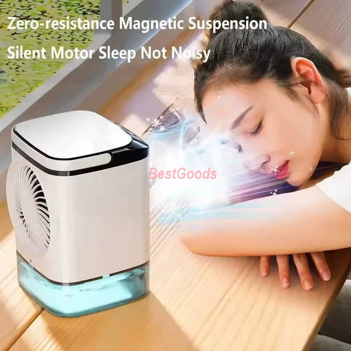 Unisex one size portable non-misting air cooler fan with large water tank and motor with three speeds Bowlift