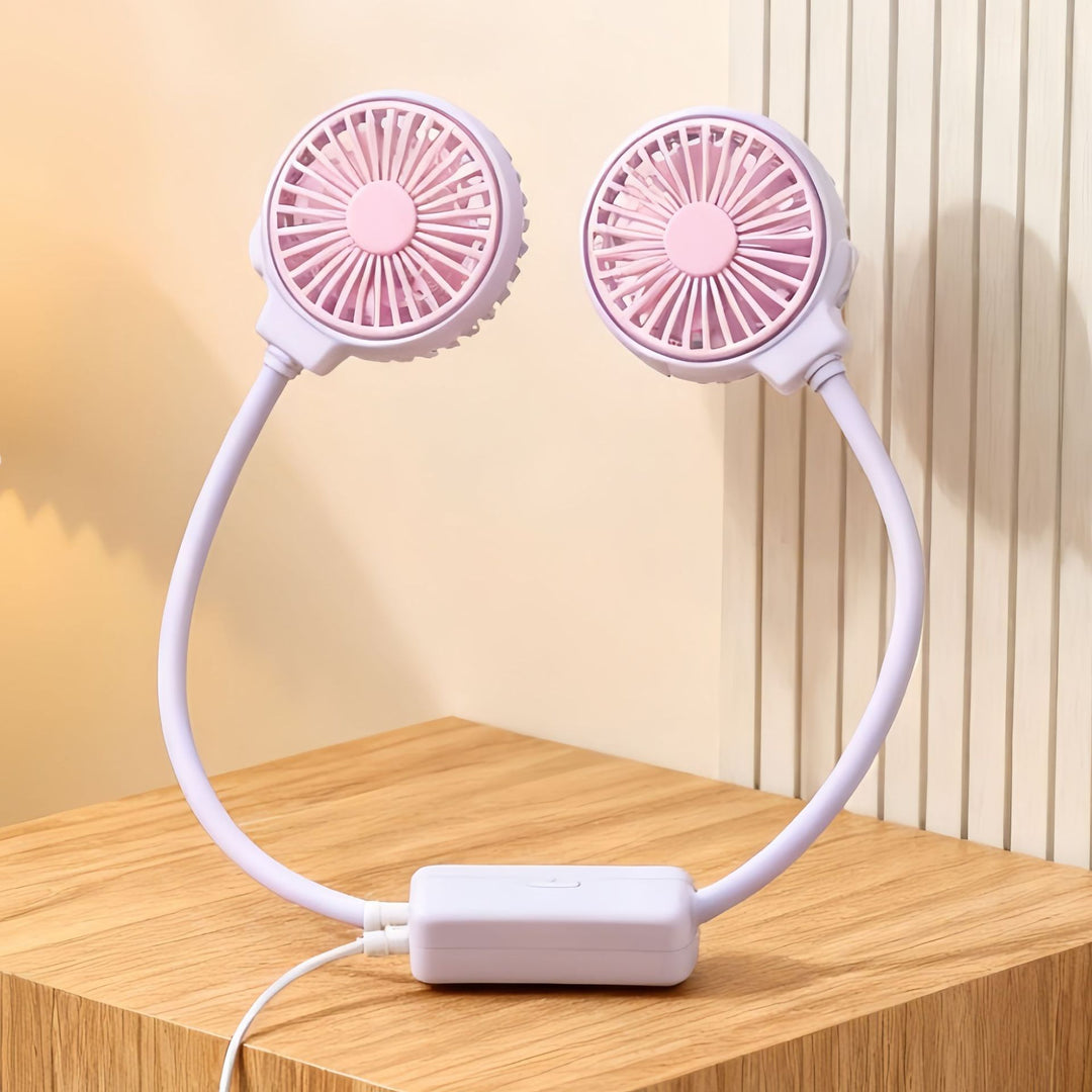 Women's Portable Dual Fan with Flexible Hose Design Bowlift