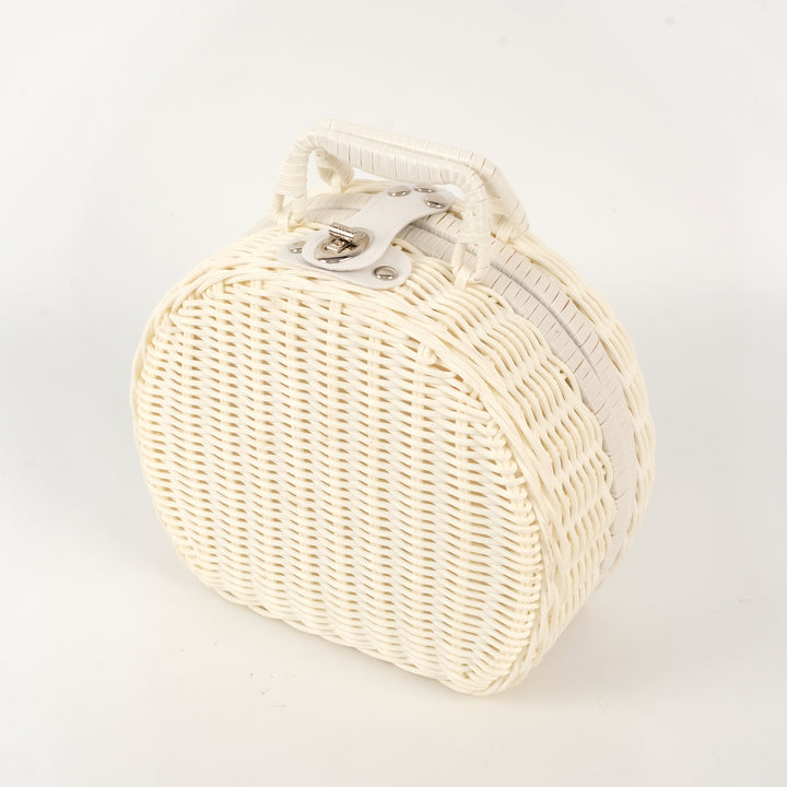 Floral-Inspired Woven Basket Bowlift