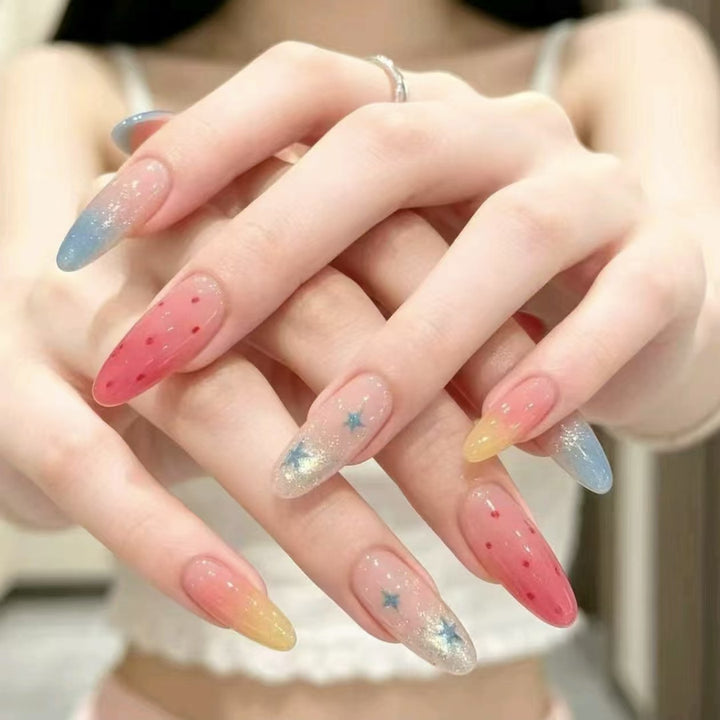Artistic Press-On Nail Extensions Bowlift