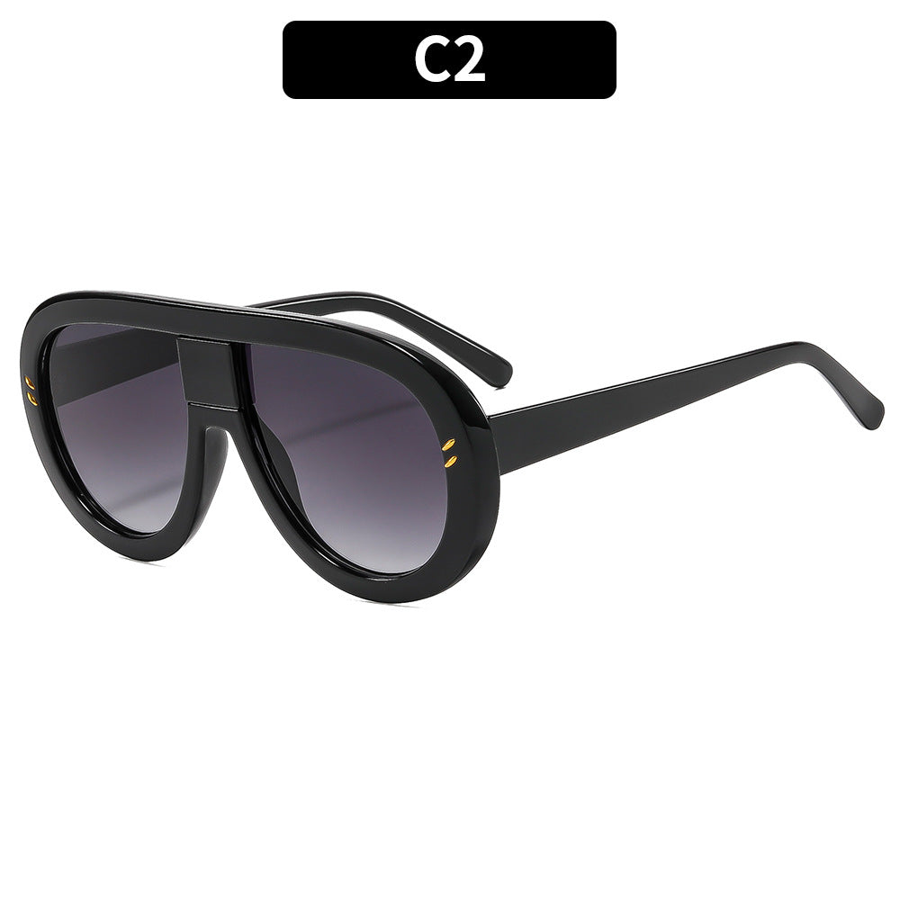 Futuristic Oversized Shield Sunglasses