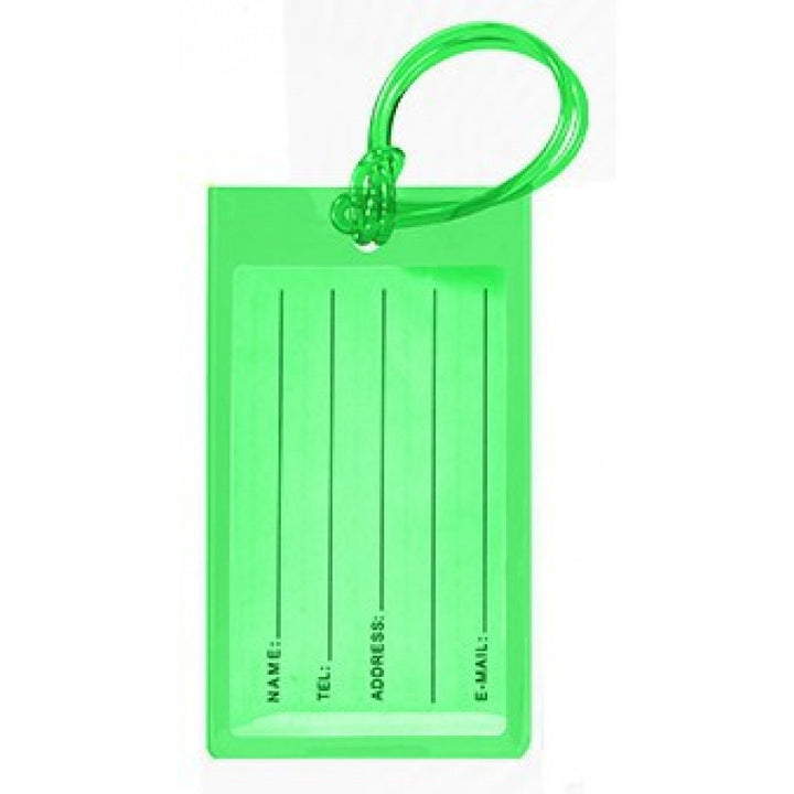Silicone Luggage ID Tag with Writable Info Panel and Flexible Loop Strap Bowlift