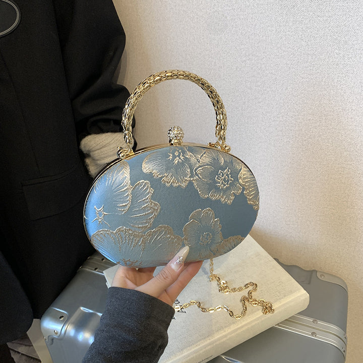 Elegant Floral Evening Clutch Bowlift
