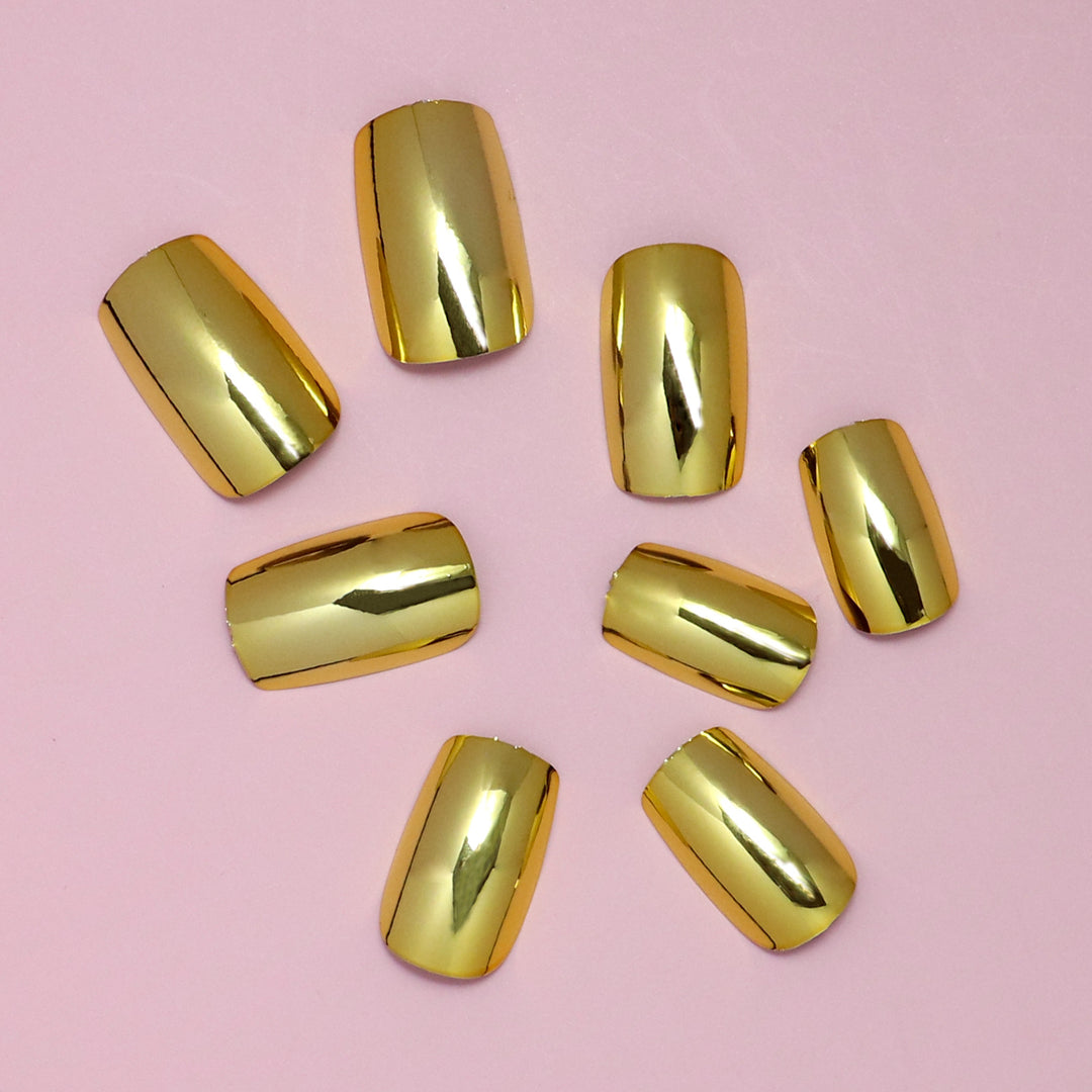 Glossy Press-On Nails Set Bowlift