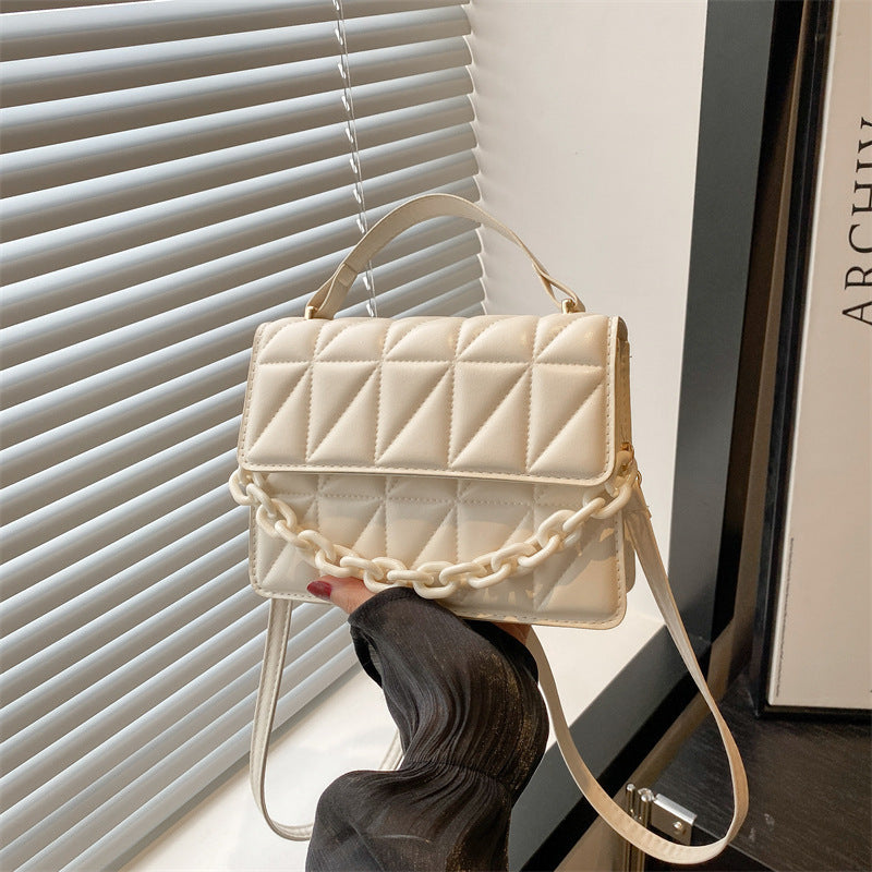 Quilted Mini Satchel Handbag Bowlift