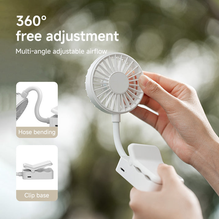 Ladies portable clip fan with flexibility Bowlift