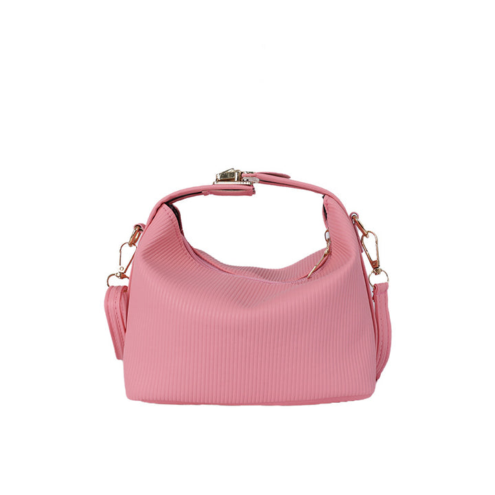 WoTextured Ribbed Handbag Bowlift