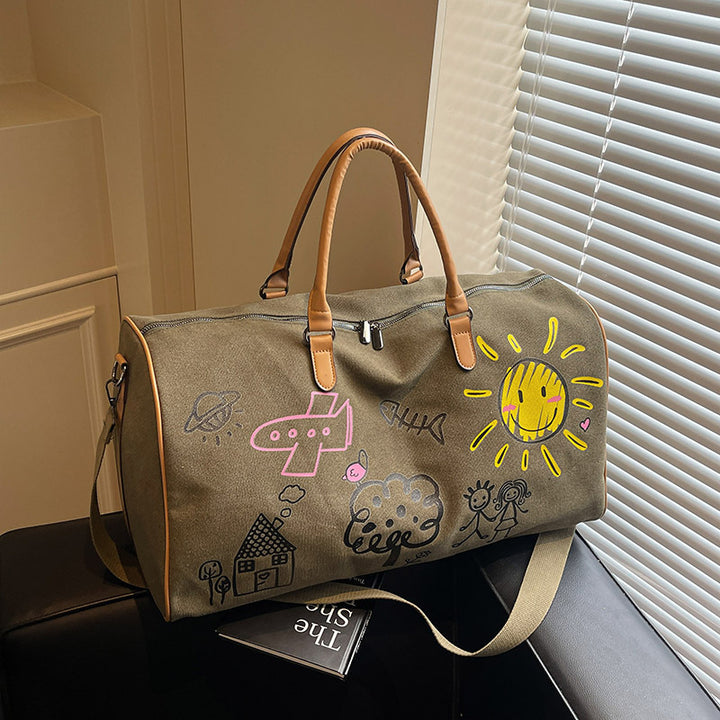 Artistic Doodle Travel Duffle Bag Bowlift